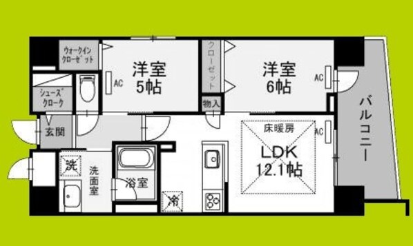 IBC　Residence　Westの物件間取画像